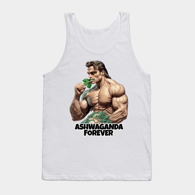 Ashwaganda Forever Gym Bro Tank Top by JigglePeek